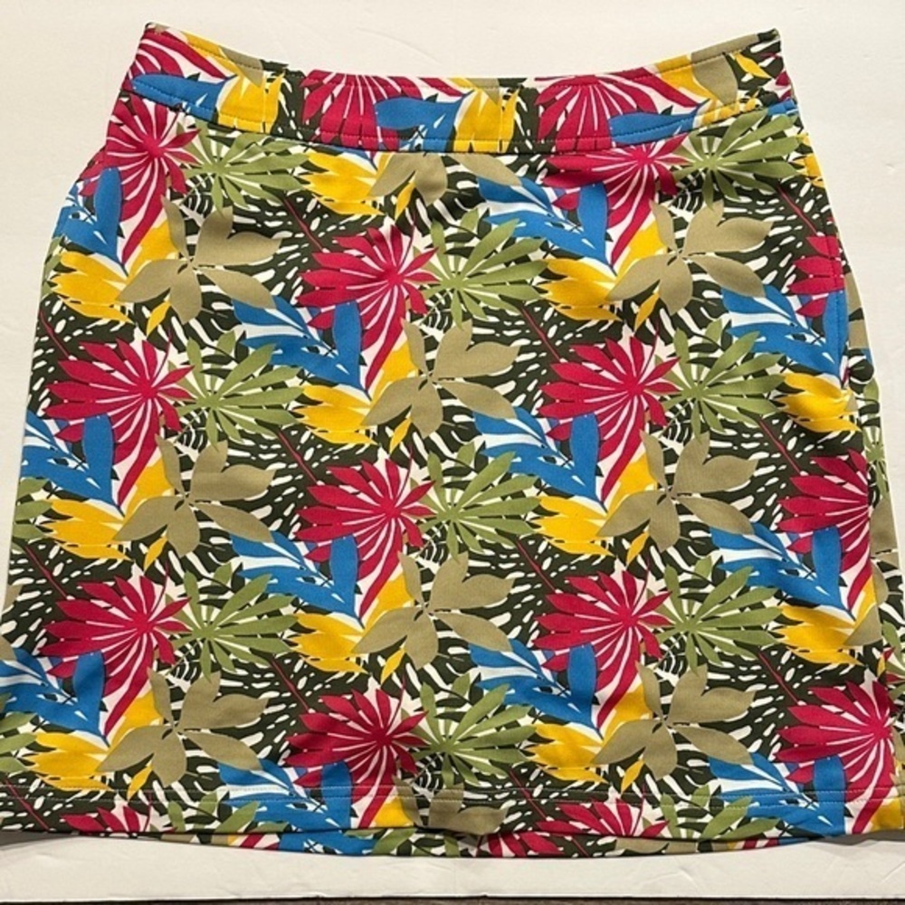 Greg Norman  Tropical Print Women's golf Skirt Skort shorts size 2